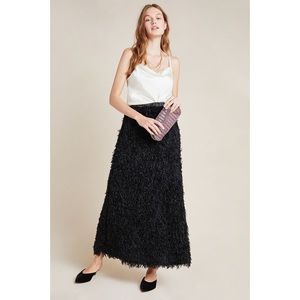 NWT Black Feathered Skirt from Anthropologie